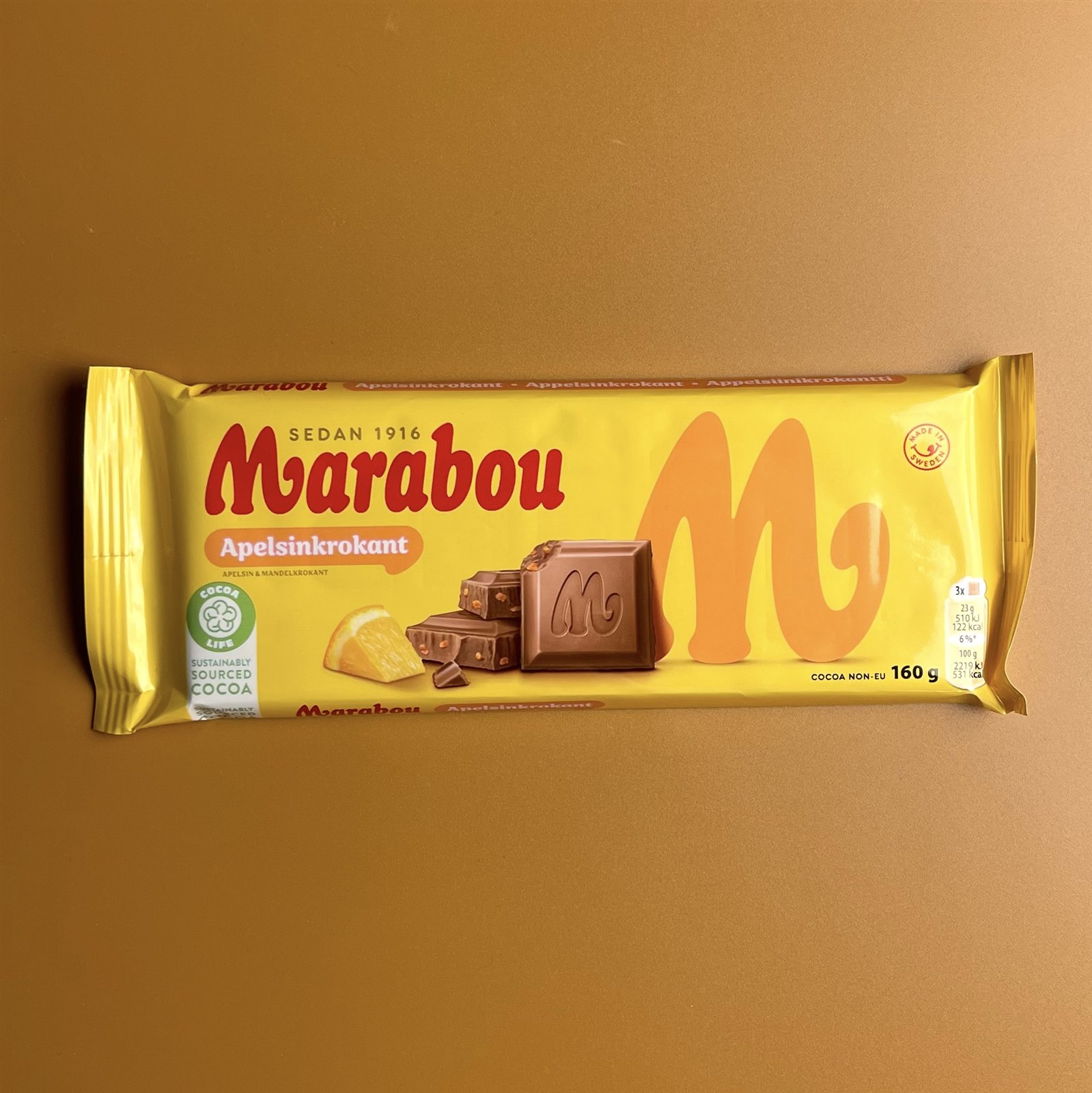 Marabou Apelsinkrokant- 160g
