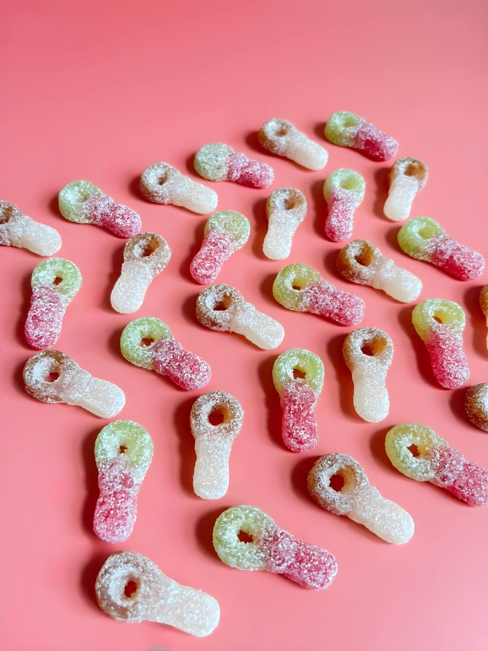 Colorful sour candy